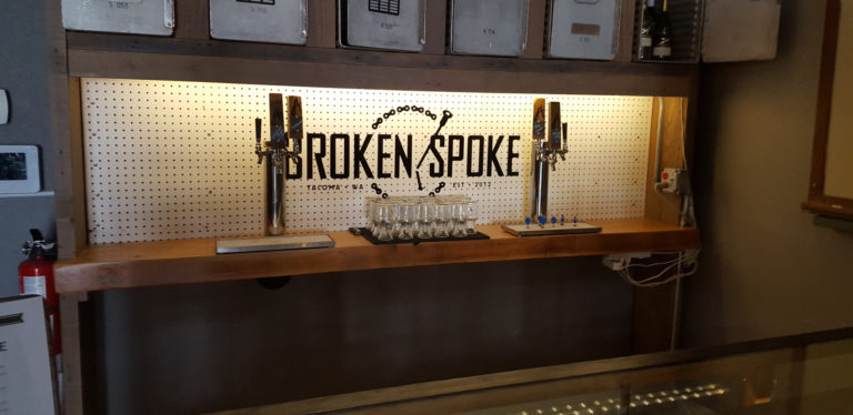 wine on tap system at Broken Spoke restaurant