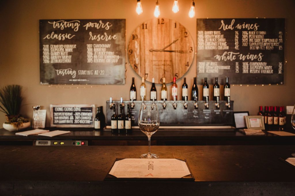 inside alexandria nicole cellars destiny ridge tasting room